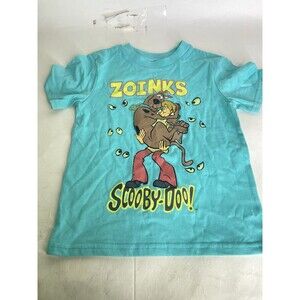 Scooby-Doo Shaggy Zoinks Short Sleeve Tee T-Shirt Top Kids Boys Girls Size 5T